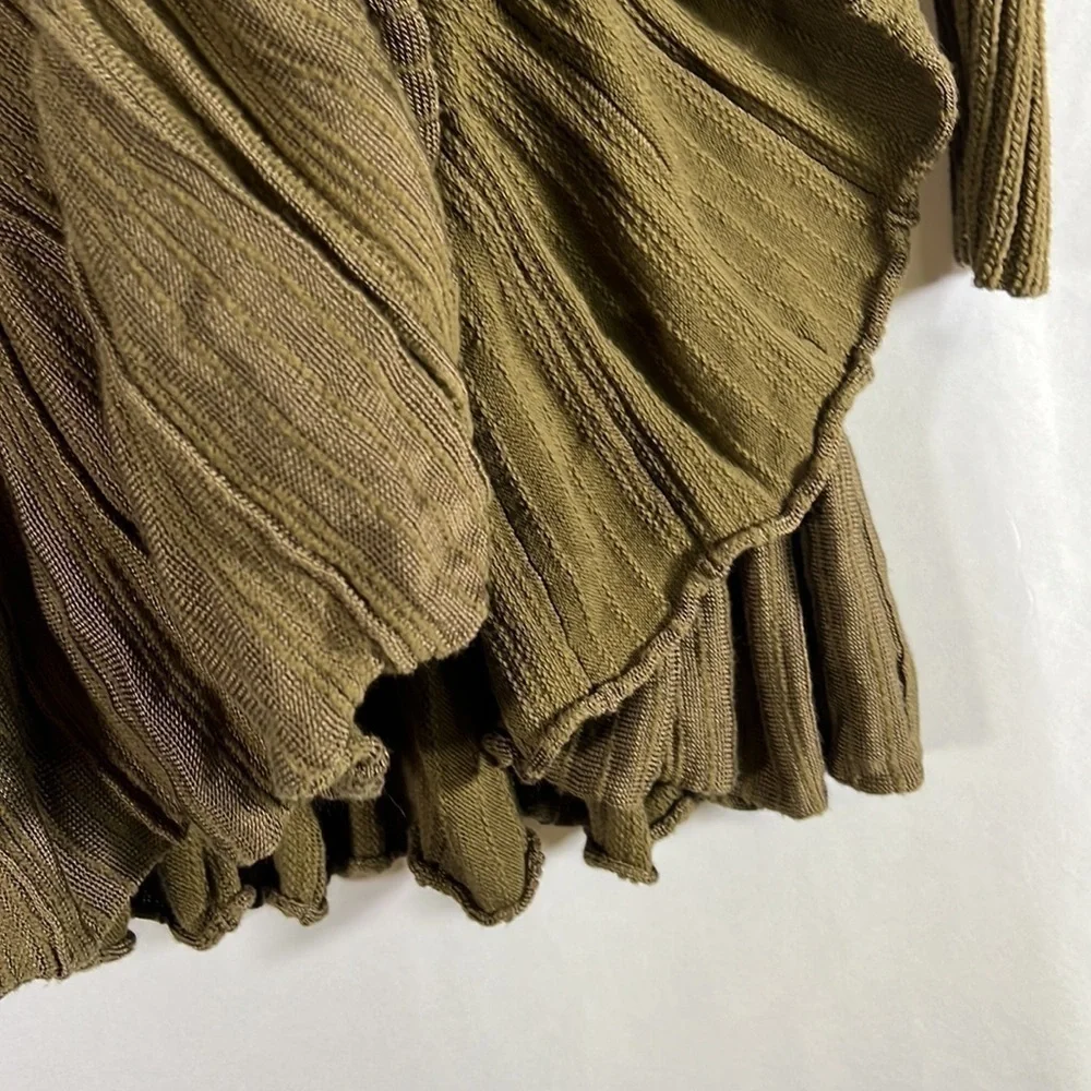 Free People Ribs & Ruffles sweater XS
